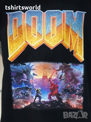 Нова детска тениска в с дигитален печат на видеоиграта DOOM Eternal, снимка 3 - Детски тениски и потници - 36966876