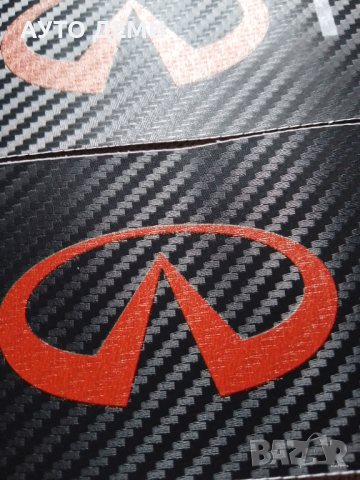 Карбонови стикери за прагове с лого Инфинити Infiniti кола автомобил джип ван , снимка 5 - Аксесоари и консумативи - 44767900