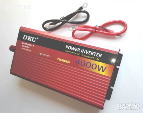 Нови UKC 12V или 24V -220V, 4000W Висококачeствен мощен инвертор за автомобил или камион., снимка 11 - Аксесоари и консумативи - 39429505