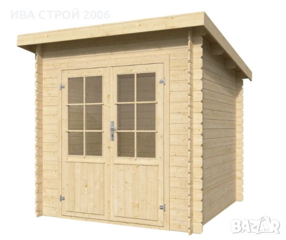 Компактна и функционална сглобяема дървена барака, снимка 2 - Градински мебели, декорация  - 53889727