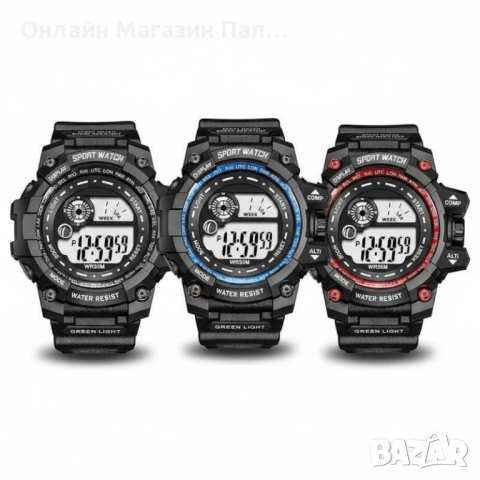 Мъжки Дигитален Часовник LByzHan 2124MH – LED Осветление, Водоустойчив Спортен Дизайн