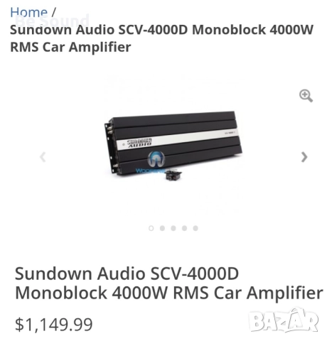 Усилвател Моноблок 4к Sundown audio SCV-4000 клас Д, снимка 9 - Ресийвъри, усилватели, смесителни пултове - 52191327