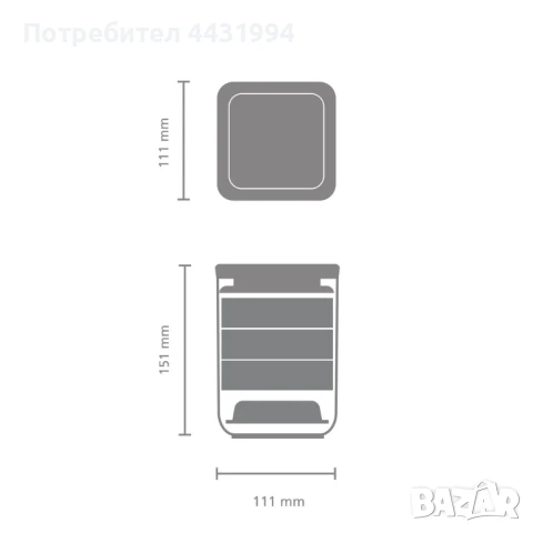 Резачка за картофи Brabantia Tasty+ Jade Green, снимка 6 - Прибори за хранене, готвене и сервиране - 50856528