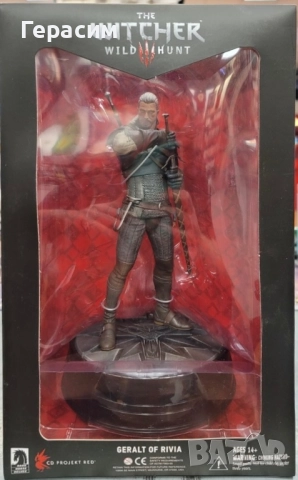 Статуя / фигура Geralt of Rivia The Witcher series 1 dark horse чисто нова, снимка 3 - Колекции - 49959439