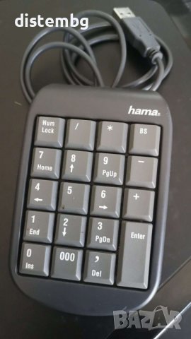 ​Цифрова клавиатура Hama Slimline Keypad SK100 , снимка 1 - Клавиатури и мишки - 37283058