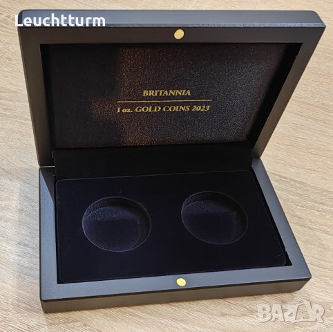 луксозна кутия за 2 броя златни монети 1 oz. BRITANNIA 2023 , снимка 5 - Нумизматика и бонистика - 42337144
