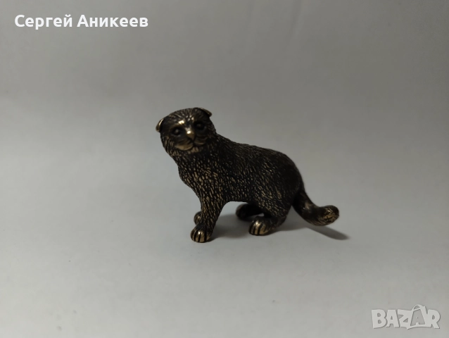 Бронзова статуетка "Котка", снимка 6 - Колекции - 51527286