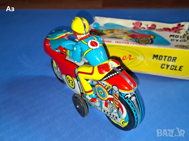 Made in India ламаринен мотор Winner Motor Cycle от 1973 година, снимка 4 - Колекции - 50175192