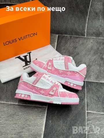 Louis Vuitton Дамски Маратонки👟Дамски Спортни Обувки Цвят Бяло И Розово Код E642, снимка 4 - Маратонки - 51002470