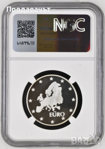 ГРЕЙД NGC 10 лева 1999 г., снимка 2 - Нумизматика и бонистика - 53912359