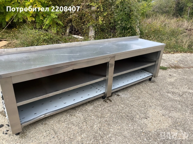 Работна маса неръждавейка, снимка 2 - Обзавеждане на кухня - 52051852