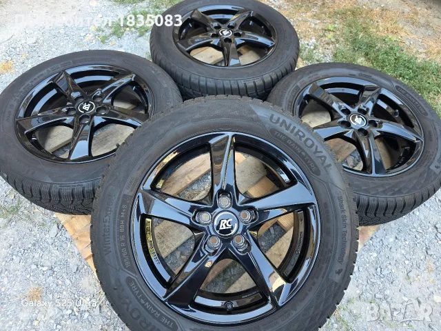 Лети джанти 16ки 5х100 RC Design + зимни гуми 195/60/16 Uniroyal