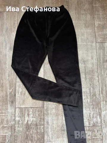 Нов еластичен черен спортно елегантен плюшен плюш клин , снимка 3 - Клинове - 49380403