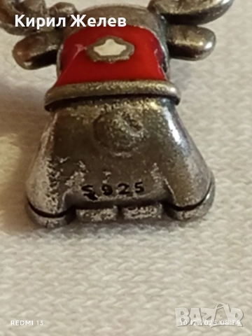 Сребърен талисман ПАНДОРА Канадски лос с кленов лист 50890, снимка 7 - Колиета, медальони, синджири - 52717428