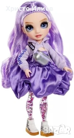 Кукла Rainbow High Sparkle & Shine Viola Виола с аксесоари 28 cm, снимка 4 - Кукли - 54022857