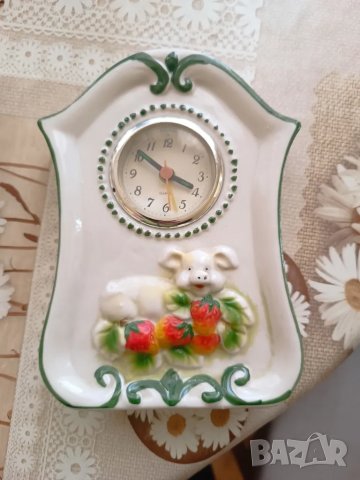 Стар порцеланов часовник , снимка 1