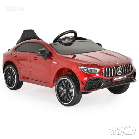 Акумулаторна кола Mercedes-AMG CLA 45 червен-металик , снимка 2 - Детски велосипеди, триколки и коли - 51614856