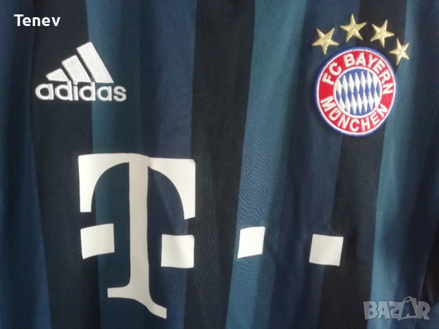 Bayern Munich Adidas оригинална тениска фланелка Байерн Мюнхен трети екип 2013/2014 , снимка 5 - Тениски - 51838902