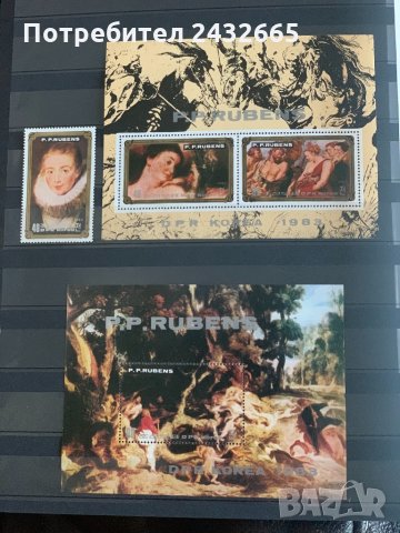 406. Северна Корея 1983 = “ Изкуство. Картини на Рубенс ”,  **,MNH, Комплект, снимка 1