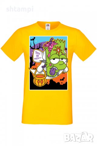 Мъжка тениска,The Simpsons Bart Simpson 02,Halloween,Хелоуин,Празник,Забавление,Изненада,Обичаи,, снимка 10 - Тениски - 38136320