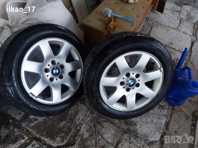 Гуми с Джанти за BMW Е 46 В Отлично състояние гумите са 2021 Като Нови, снимка 2 - Гуми и джанти - 37600035