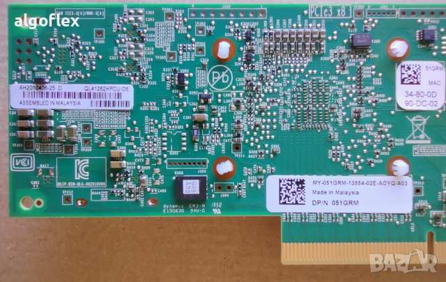 LAN Адаптер QL41262HFCU 25Gb/10Gb CNA Dual Port SFP28 SFP+ PCIe 3.0 x8 Dell 51GRM, 415DX, снимка 5 - Мрежови адаптери - 44236935