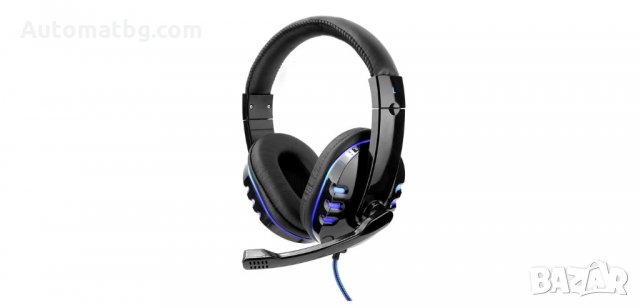 Геймърски слушалки с микрофон и LED светлини, Automat