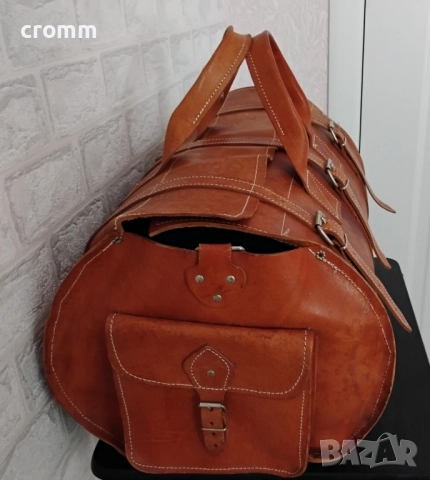 Задна кожена чанта за мотор, снимка 2 - Аксесоари и консумативи - 51877772