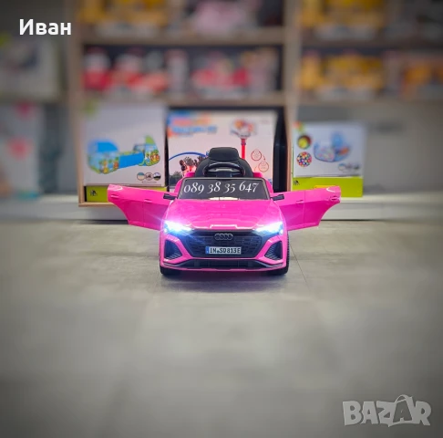 ТОП ЦЕНА!НОВО!Акумулаторен джип Audi SQ8 с 12V батерия,меки гуми,кожена седалка, снимка 4 - Електрически играчки - 51135892