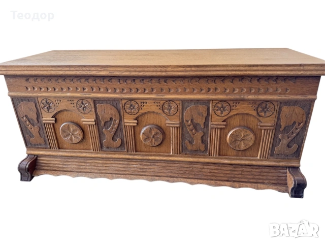 Уникален дървен сандък, снимка 3 - Декорация за дома - 54033458