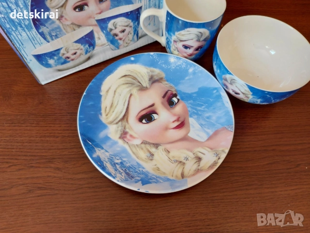 Порцеланов сервиз различни герои - Спайдърмен, Фрозен, Мак и др, снимка 4 - Други - 35583793