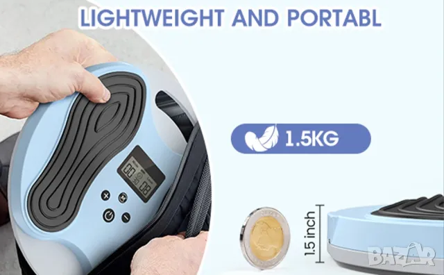 Безжичен масажор за крака, EMS за стимулиране на кръвообращението, снимка 12 - Масажори - 49969845