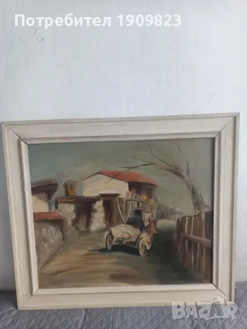 Стара маслена картина , снимка 3 - Картини - 49844496