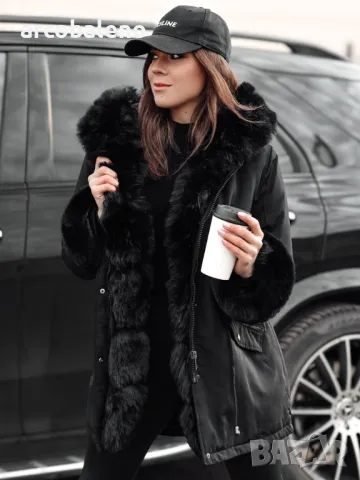 Дамска зимна парка с косъм CHARMFUR, 4цвята , снимка 10 - Якета - 48270324