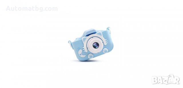Детски фотоапарат с калъфче, фото с кейс Automat, син, снимка 3 - Образователни игри - 34469858