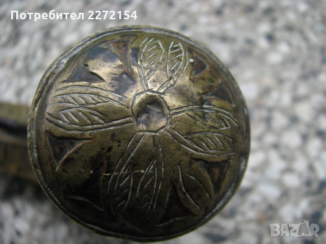 Османска бронзова барутница за дълъг бой, снимка 7 - Антикварни и старинни предмети - 34454653