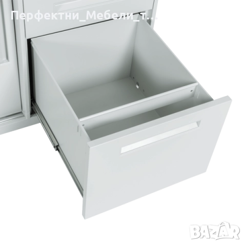 Комбиниран метален кардекс с 3 чекмеджета и плъзгащи се  врати,за под бюро , снимка 2 - Органайзери за бюро - 52928252