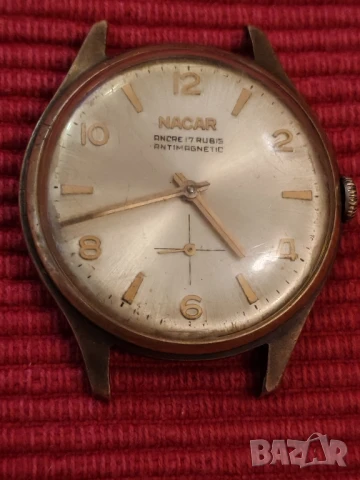 Винтидж механичен, мъжки часовник NACAR, Швейцария. 