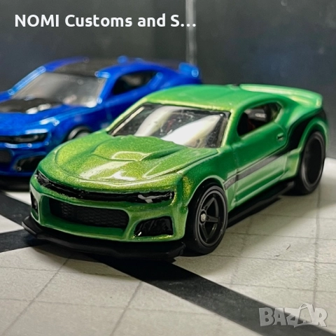 Hot Wheels Camaro Zl1 Custom, снимка 4 - Коли, камиони, мотори, писти - 52648628