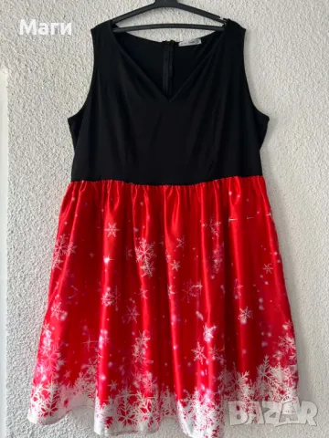 Дамска Коледна рокля 2ХЛ-3ХЛ, снимка 8 - Рокли - 48357973