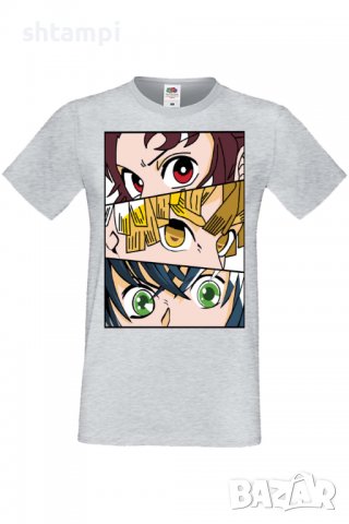 Мъжка тениска Demon Slayer Trio,Анимация,игра,Празник,Повод,, снимка 5 - Тениски - 38096203
