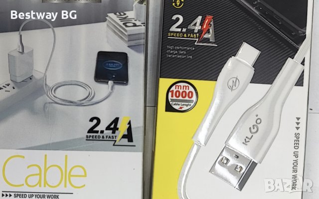 Комплект, мрежово зарядно TC-9, бързо зареждане, кабел за TYPE-C,, microUSB ИЛИ ЗА TYPE C по желание, снимка 11 - USB кабели - 39975335