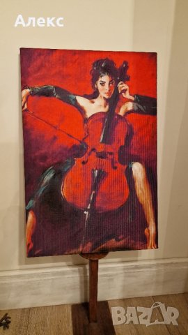 Голямо платно, принт "Червена симфония" от Андрю Атрошенко 60см/40см, снимка 4 - Картини - 31329217