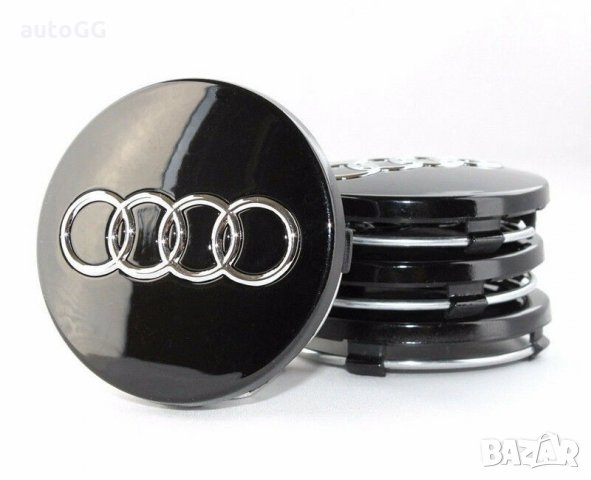 Капачки за джанти Ауди/Audi 60mm Сиви/Черни, снимка 6 - Аксесоари и консумативи - 31469591