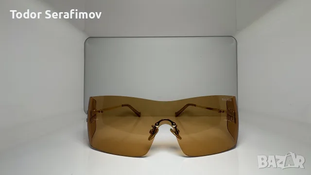Дамски слънчеви очила Miu Miu Rimless Shield / Visor, снимка 6 - Слънчеви и диоптрични очила - 55982784