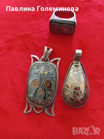 Дамски сръбърни бижута, снимка 13 - Пръстени - 34447334