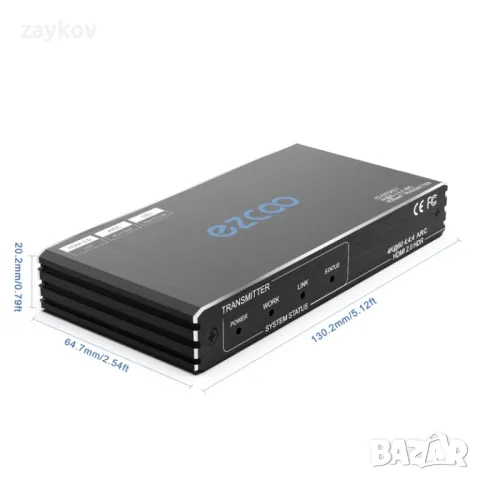 4k60 HDMI ARC удължител, 18G/bps HDBaseT удължител. IR+POE+ SPDIF, снимка 5 - Друга електроника - 47413086