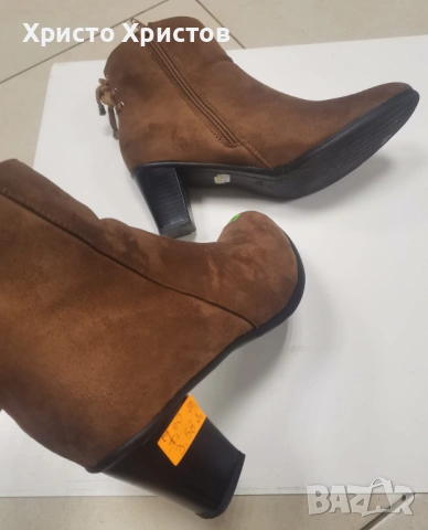 Дамски велурени боти LINEA LORESI Размер 42 , снимка 4 - Дамски боти - 53022501