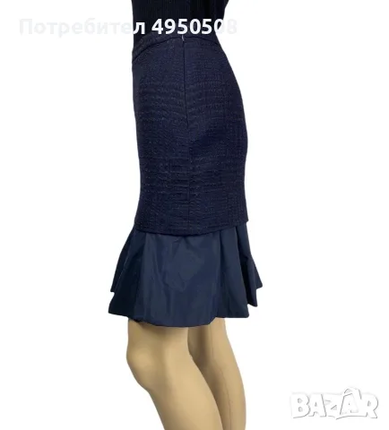 MOSCHINO – евтина и шик пола с разкършени краища, размер 42 (Италия), 8 (САЩ), снимка 3 - Рокли - 56132756
