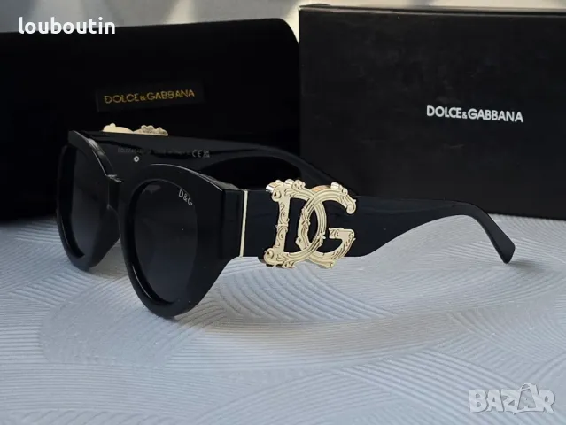 Dolce DG 2024 дамски слънчеви очила котка 2 цвята черни бели, снимка 9 - Слънчеви и диоптрични очила - 48034653